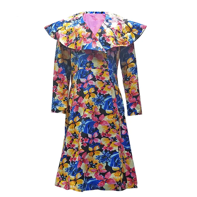 Queency Women African Clothing Coat Skirt Short Traditional African Dashiki Print Dress