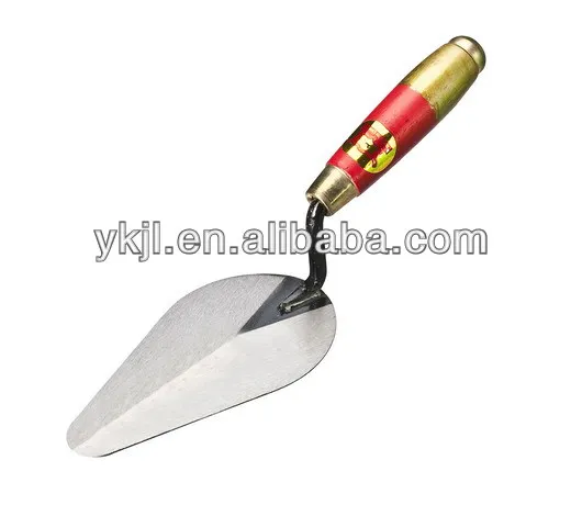 wooden handle bricklaying trowel marshalltown trowel carbon steel