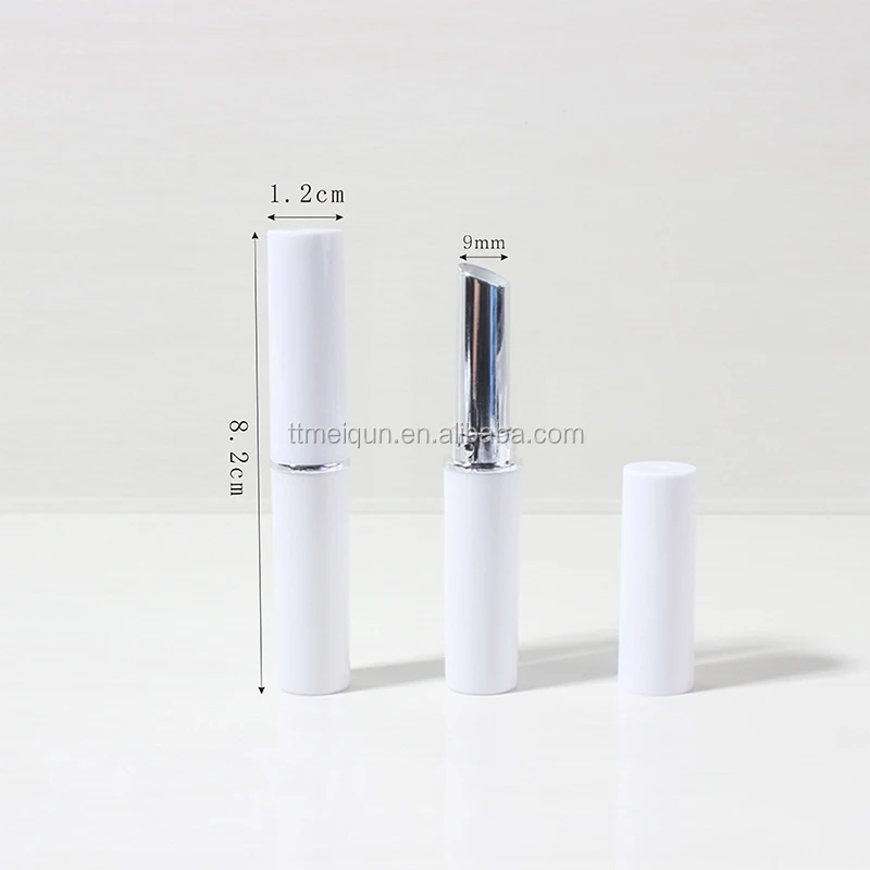 Small capacity white lipstick tube lip balm tube multi balm stick plastic lip gloss soft tube container