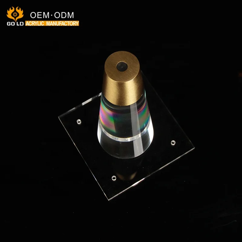 Fashion Style Clear Acrylic Plastic Crystal Heavy Duty Furniture Leg For Chair Base Part