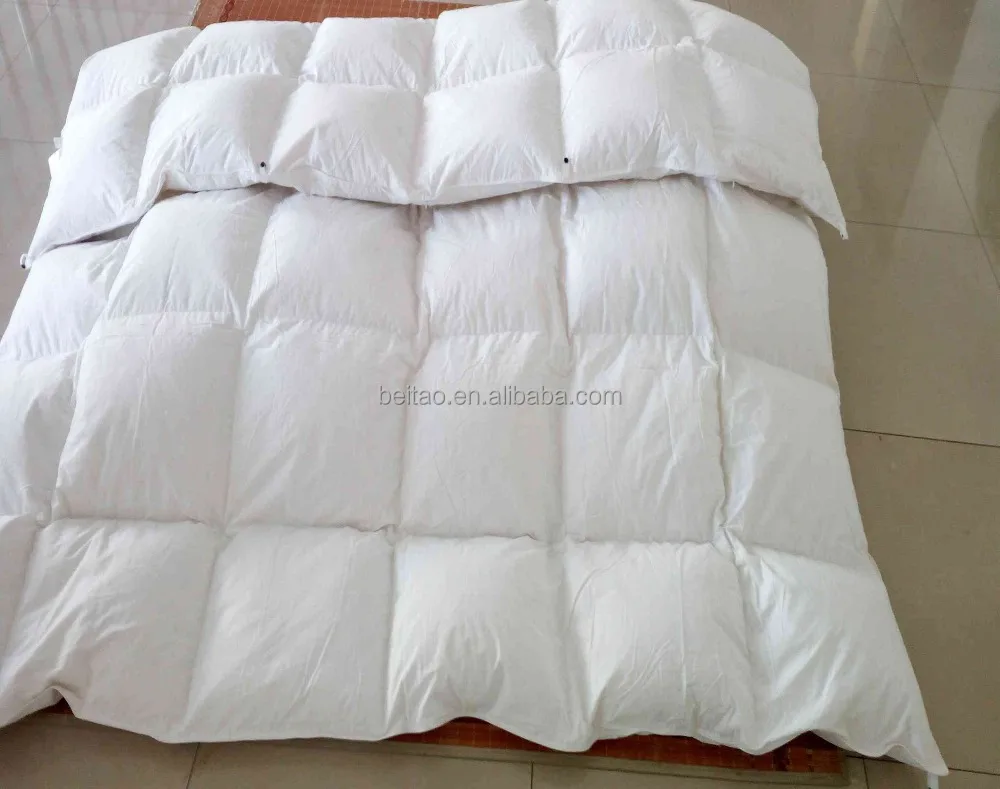 White 4 Seasons Ultralight 95% Duck Down Winter Duvet Queen Size 220x230 cm Filling Weight 1750g