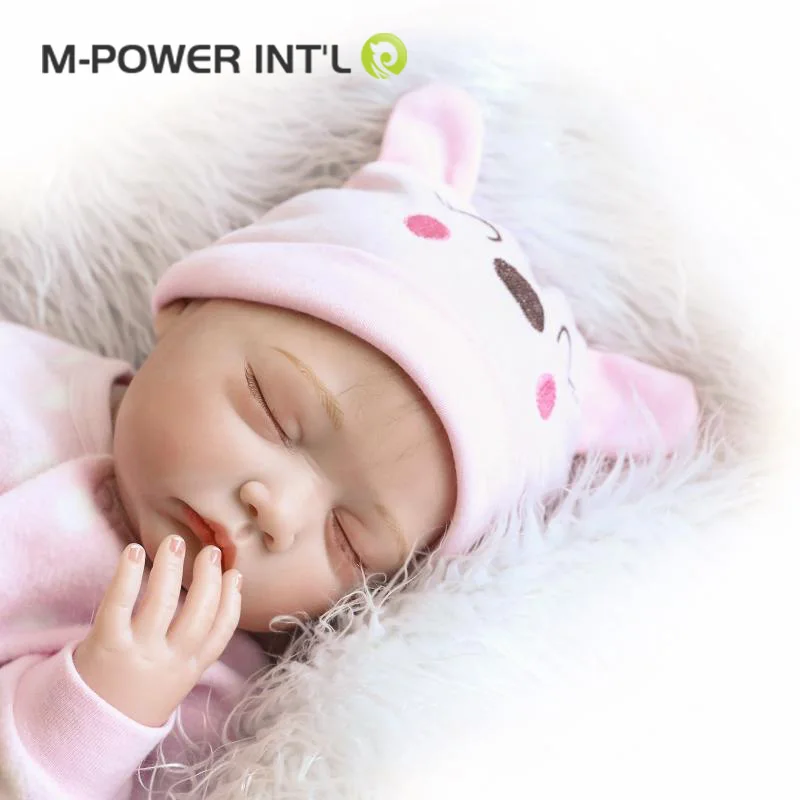 22' Reborn baby dolls girls toy lifelike vinyl soft silicone dolls reality newborn lovely baby dolls