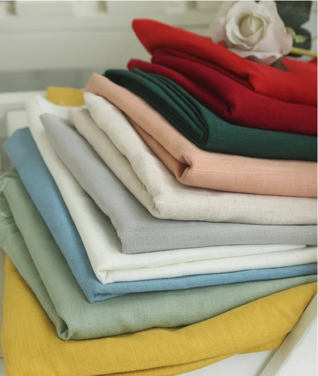 
Big Discount Bulk Natural 100% Enzyme Washed belgian Pure Linen delave Fabric Low Price Per Meter Upholstery 
