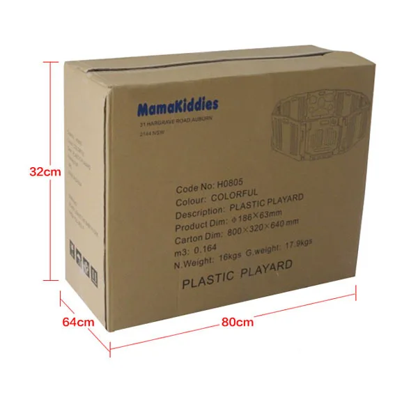 Mamakids H0805B Plastic safety game fence for kids playing children protection fence custom plastic baby round playpen