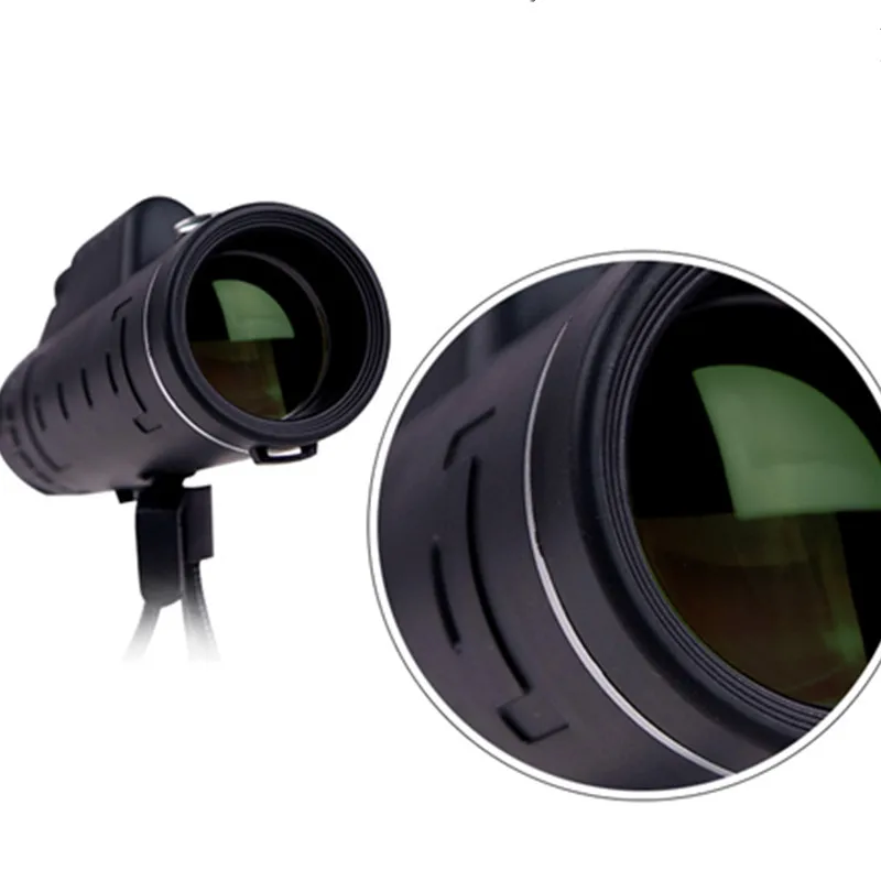 Portable single-cylinder optical telescope waterproof and shockproof fast smart phone adapter for outdoor camping adventure