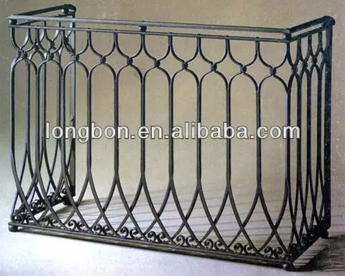 Top-selling hand forged wrought iron balcony railing