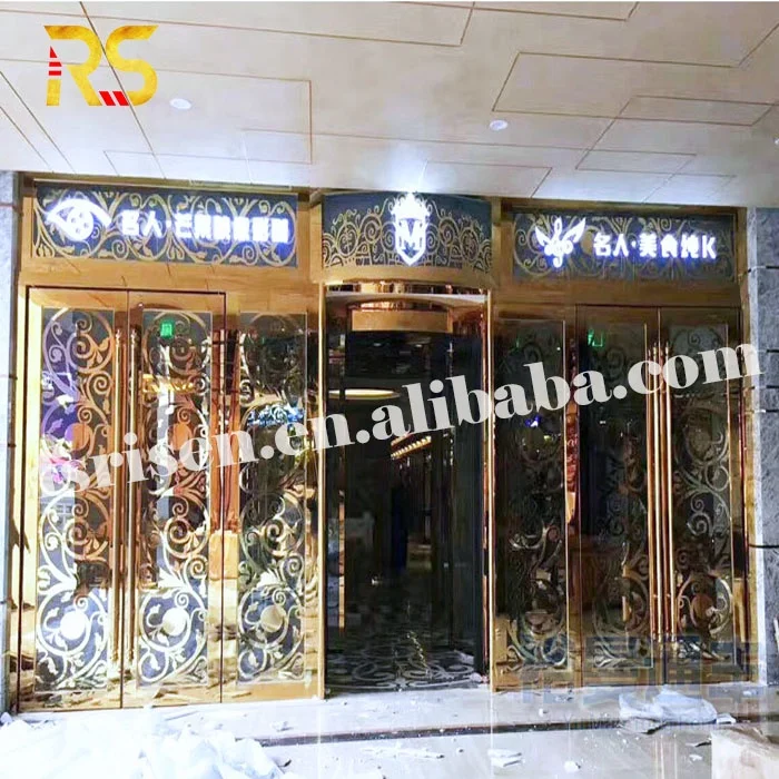 professignal design luxury night club entrance door bar decorative main gate