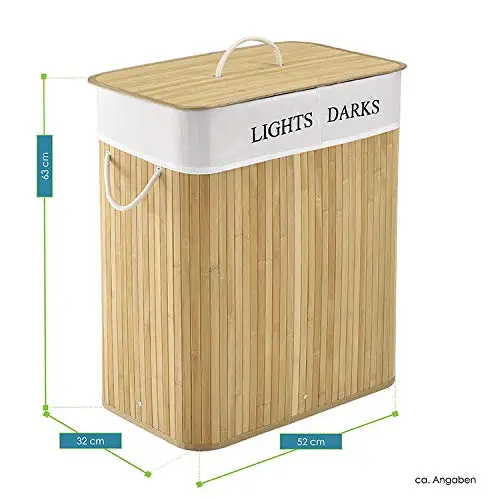 Store More Dirty Clothes Storage Rectangular Laundry Basket
