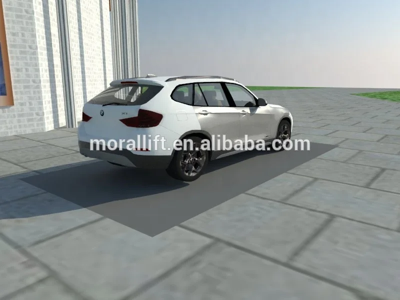 Underground garage parking equipment car lift for 2 cars