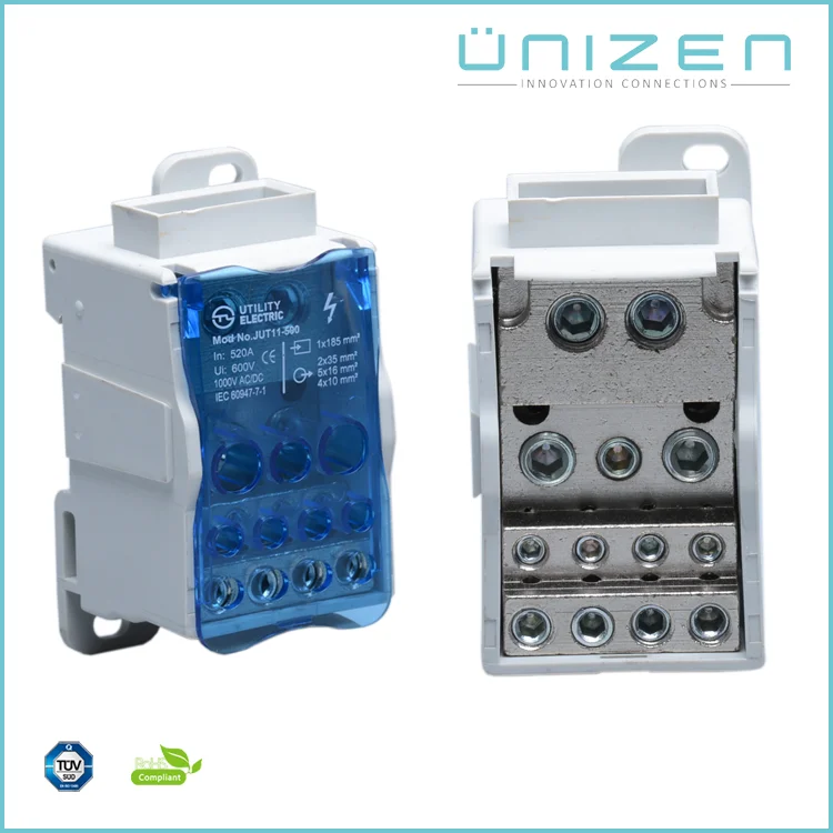 UNIZEN 2016 New Business Ideas Screw Din Rail Terminal Blocks 520A