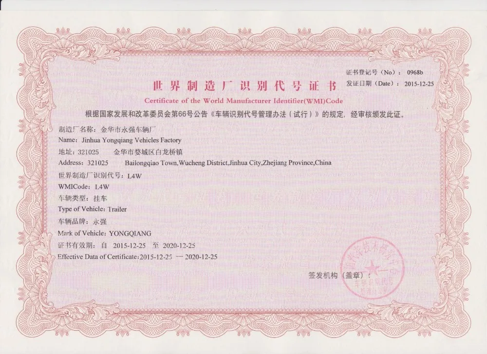 WMI CERTIFICATE