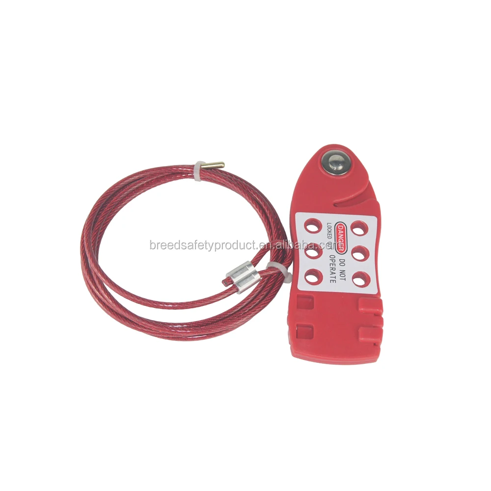 Safety Loto Cable Locks Industrial Cable Lockout