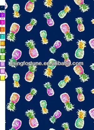 
spandex pineapple print fabric 