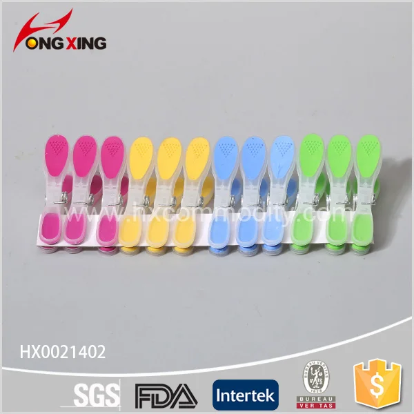 Plastic Clothespins Laundry Clips Soft Grip Pegs Clothes Line Clips