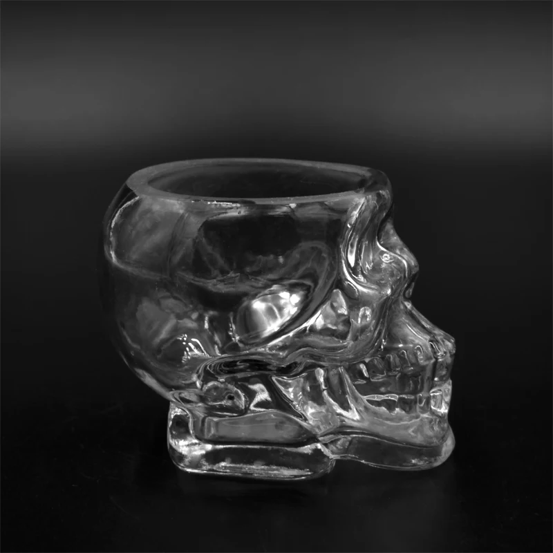 Wholesale unique 180 ml 350 ml cheap price wine scull skull shot glass