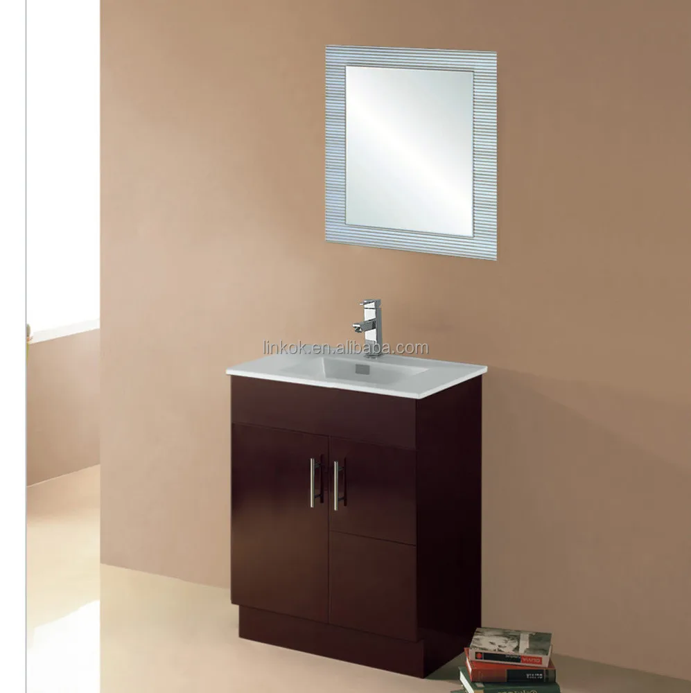 High Quality 36 inch Free Standing Single Basin Ceramic Top Bathroom Cabinet