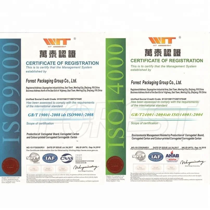 Forest Packing Corrugated Paper Price Cardboard Boxes For Plants