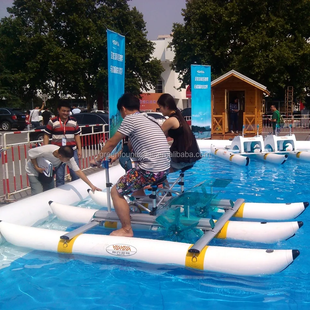 CE PVC Pontoons Aluminum Water Bike Sea Bikes for sale