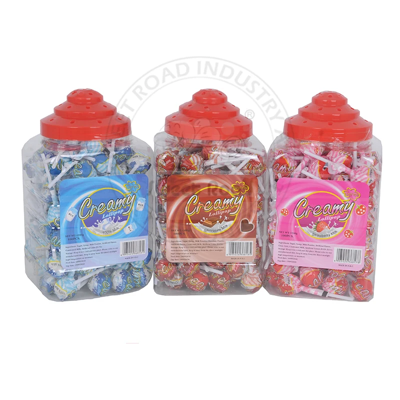 Лидер продаж, кремовый круглый леденец в ассортименте