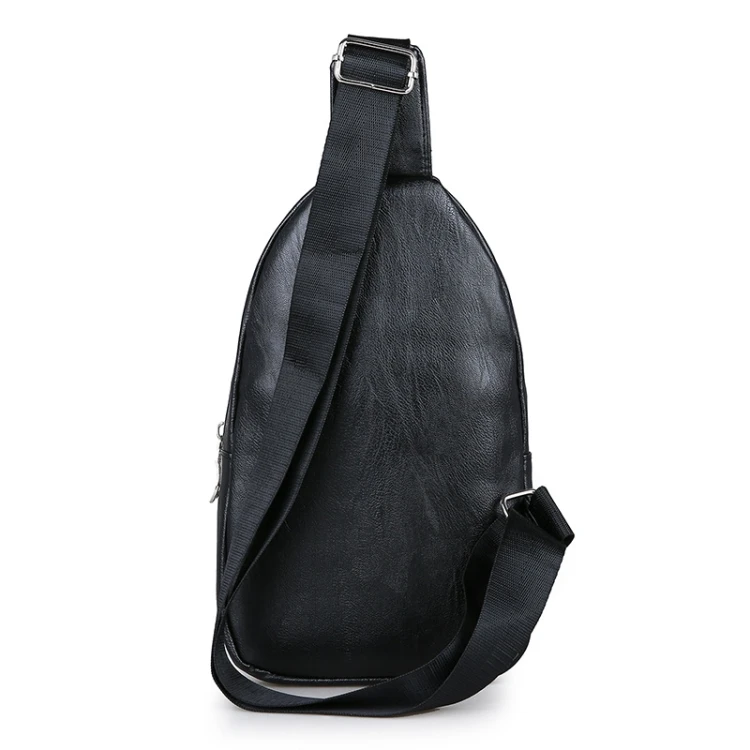 
2020 Hot sale Waterproof Functional Crossbody Mens PU Shoulder Chest Bag With Adjustable Strap 