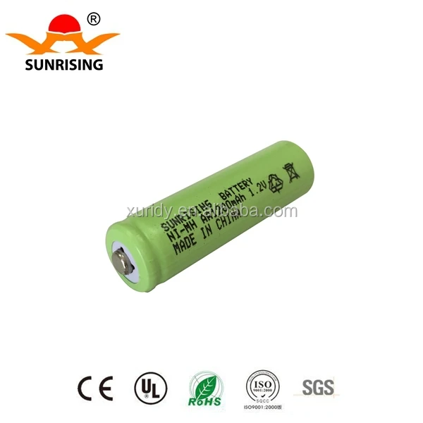 1.2v ni-mh aa 1200mah battery with button top