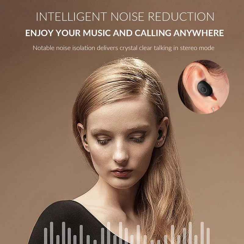 
DT-1 Mini Twins Wireless V5.0 Headset Portable Power Bank Touch Control Sports Sweatproof Bone Conduction Earphones 