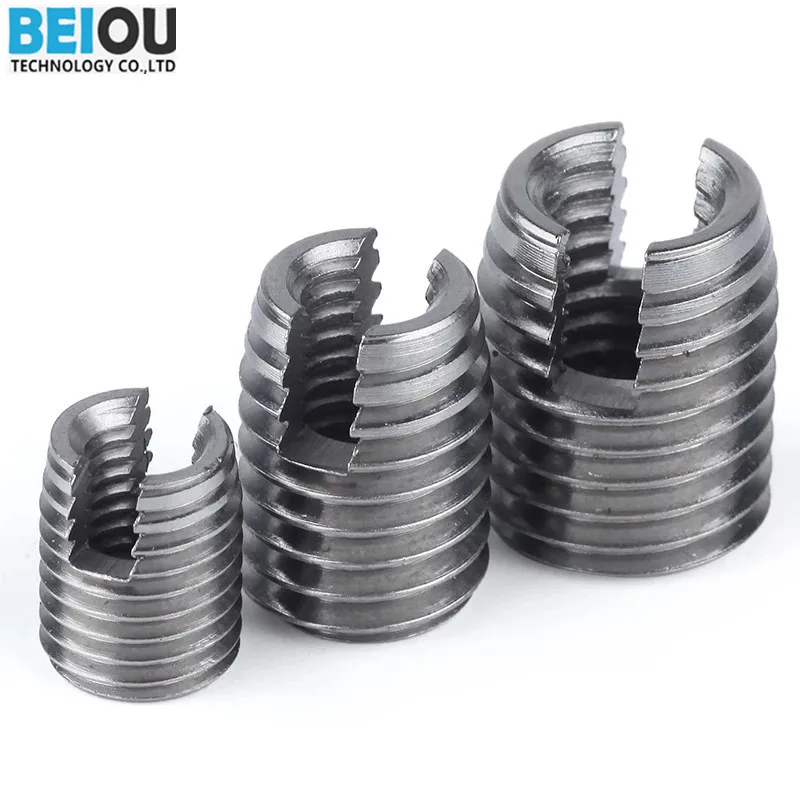 Ensat self tapping inserts threaded inserts for plastic screw holes for cast iron aluminum stainless steel