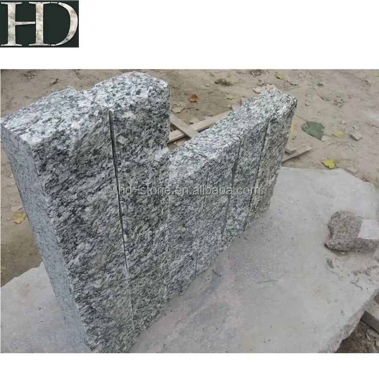 Road Side Curb Stone Sea Wave Flower Granite Kerbstone Prices