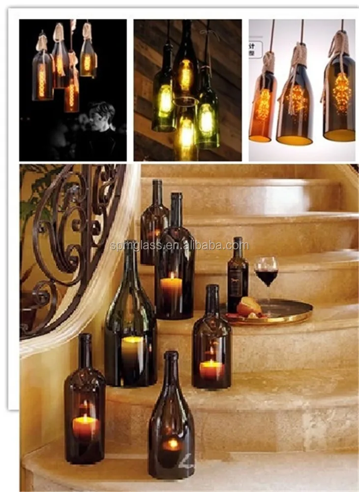 Перерабатываемый подсвечник для винной бутылки с популярным дизайном как