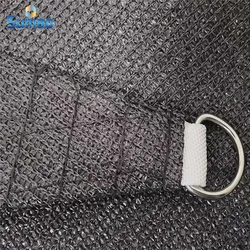 Солнцезащитный парус HDPE темно-серого цвета 3,6x3,6 м с УФ-обработкой