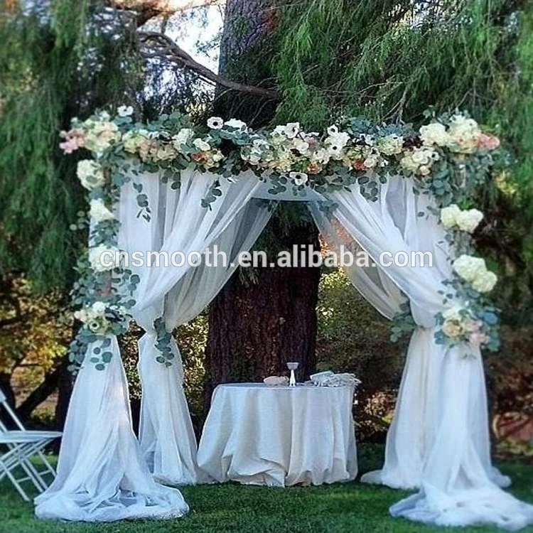 Romantic  Portable Flower Wall Retractable Backdrop Stand