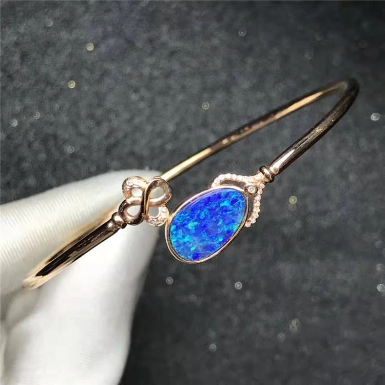 equestrian jewelry 18k gold South Africa real diamond natural opal bracelets for women bracelet cilicon
