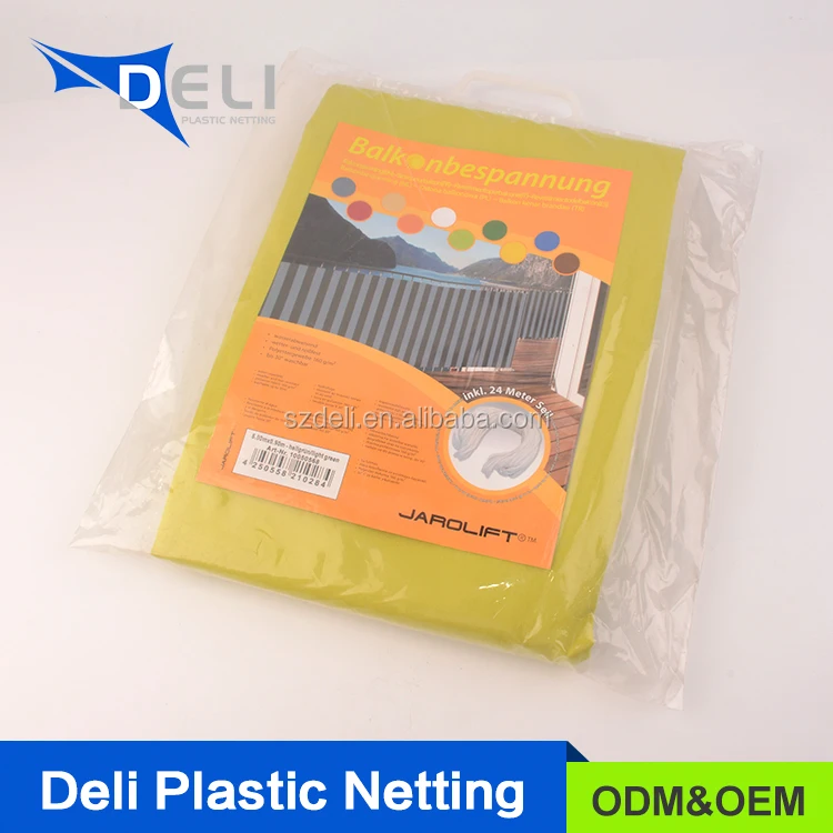 Polyester+PU coating 160 GSM privacy screen mesh for Balcony garden