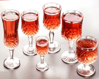 High quality 700 ml Red Wine Gift Set Gold Stem Bohemia Crystal Cup Glass Wine Glass