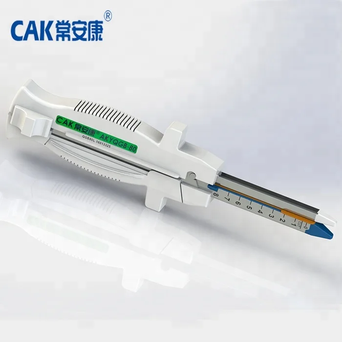 
Linear cutter stapler with double handle 