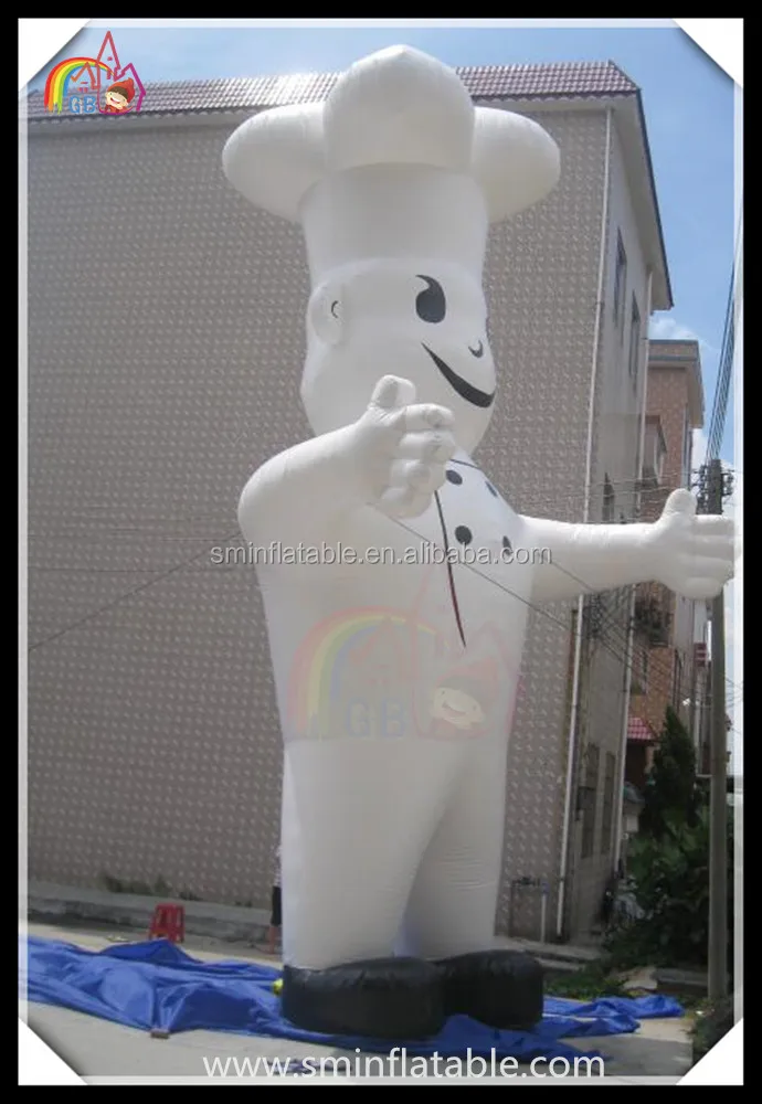 
Hot sell giant inflatable cook cartoon, advertising chef character ,inflatable cartoon figure for sale 