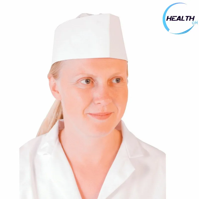
Disposable Nonwoven Forage Cap Non woven Chef Cap for Kitchen Use 