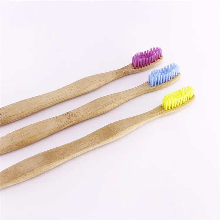 Wholesale wood color bamboo toothbrush
