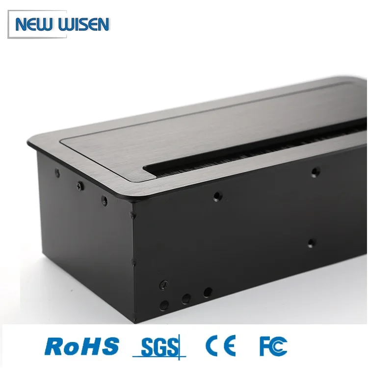 Hide Rj45 Desktop Cable Cubby  Conference Cover Flip Socket Cable desk flip up media connector