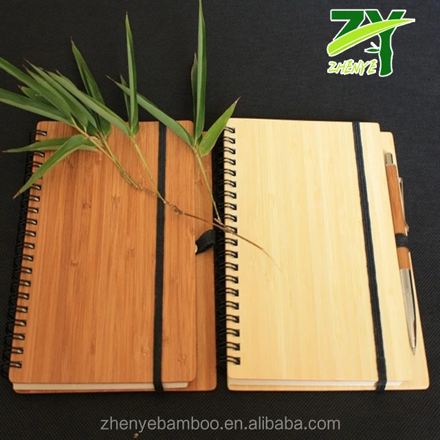 
ZY-851 Bamboo Notebook with Pen Inside Multi Purpose Notebook Factory Wholesale Price ! 