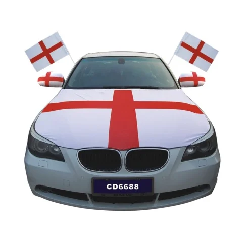 Cheap Elastic Fabrics Puerto Rico Flag Car Hood Cover Engine Flag Car Bonnet Banner