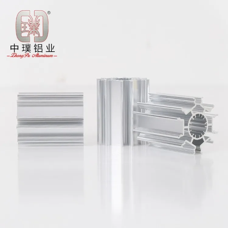 Custom Aluminium Round Profile Extrusion Fixture Heat Sink For LED Group Light