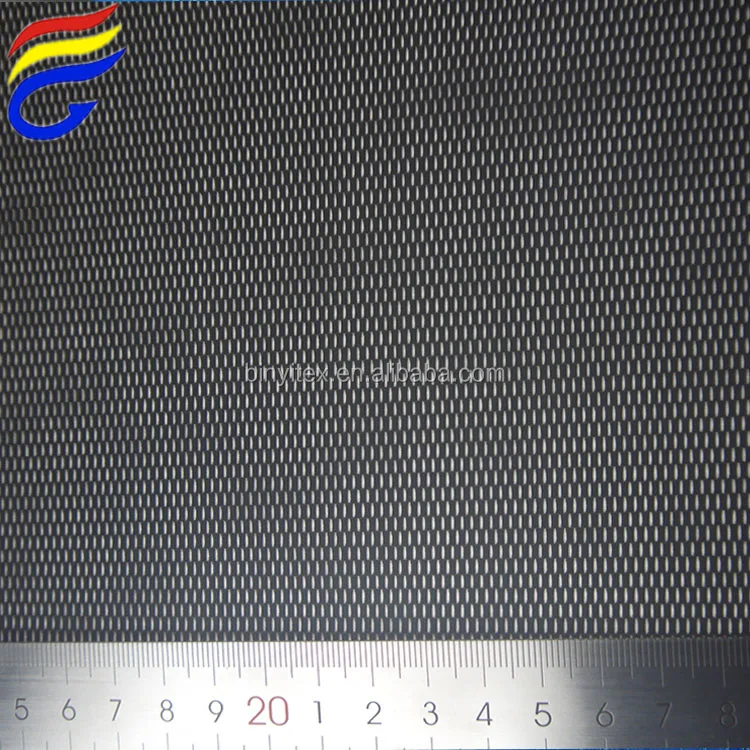 Black color 240gsm strech nylon  mesh fabric for sports shoes