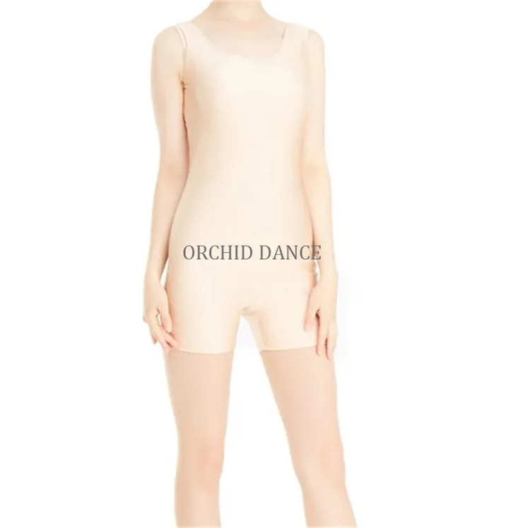 Factory Wholesale High Quality Shiny Nylon Spandex Dance Wear Tank Women Unitard