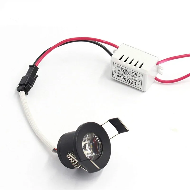 Factory price back color 3000k mini 1 watt jewelry showcase spot light