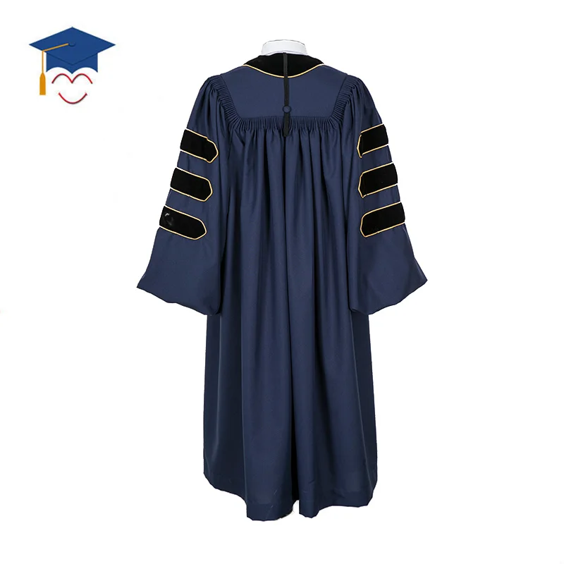 Hotsell US Velvet  Fluted PHD Graduation Gown