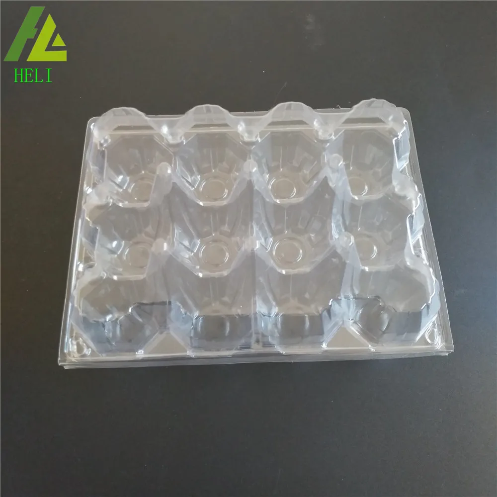 factory price Wholesale transparent 3x4 PVC plastic eggs cartons
