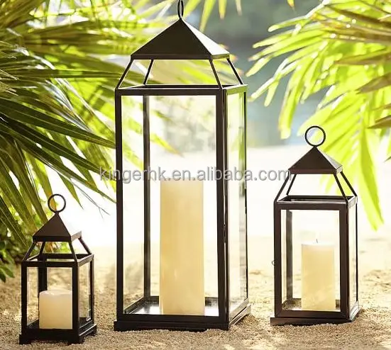 Элегантный стильный черный Наружный садовый фонарь, металлический фонарь-свеча для свадебного украшения, наружное украшение и освещение IP65 0,06