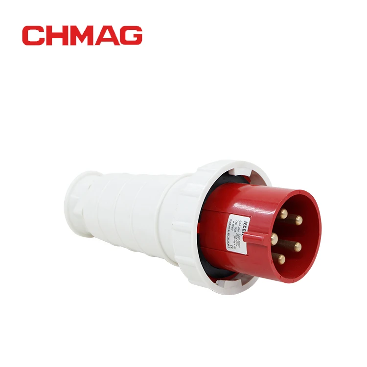 Chmag 63a 125A 220-380/240-415 В 5Pin IP67 промышленная Водонепроницаемая вилка 035 045