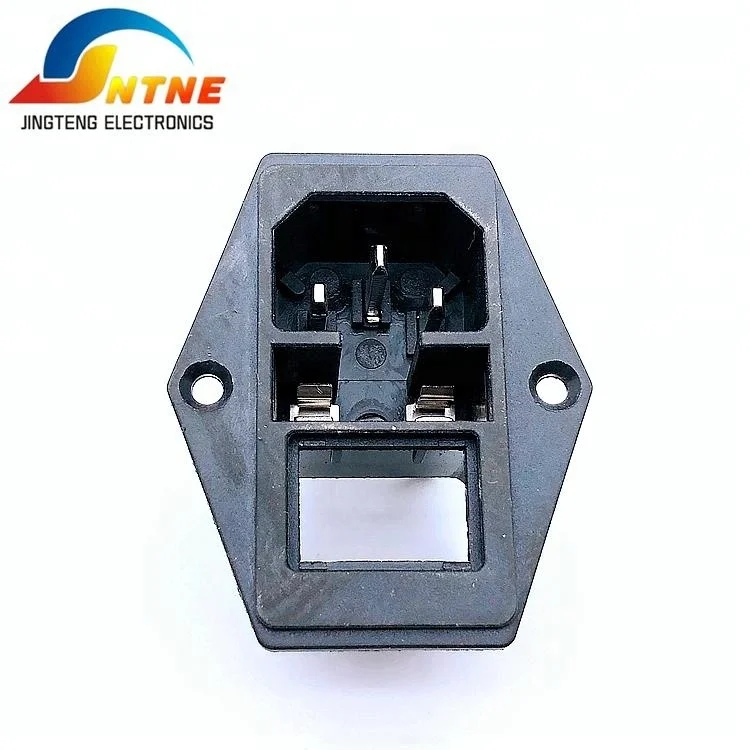 Три pin Женский сетевой розетки Электрический переключатель розетку 220 В использования с 250 В предохранитель